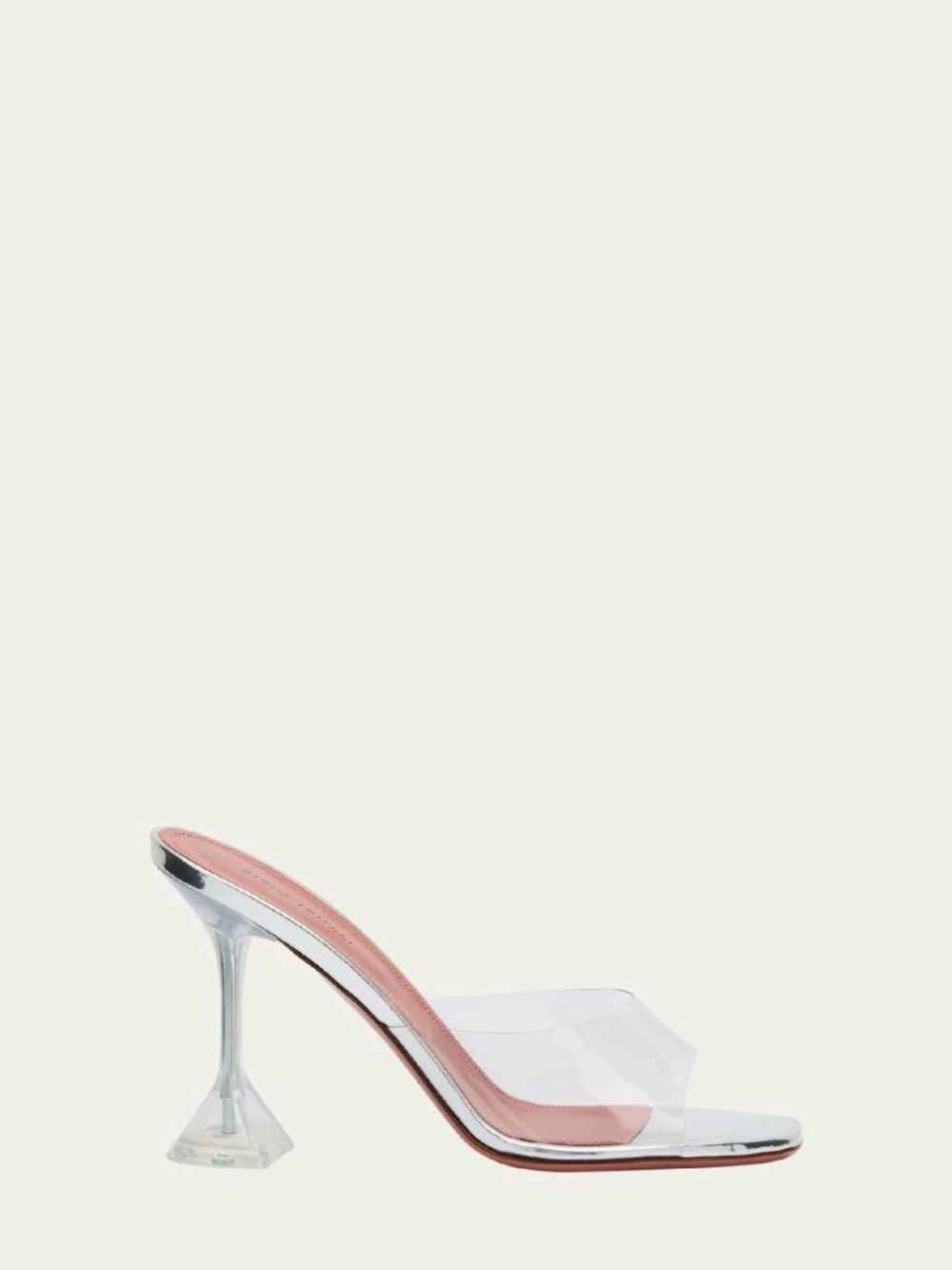 AMINA MUADDI LUPITA GLASS SLIDE SANDAL ( WORN ONCE )